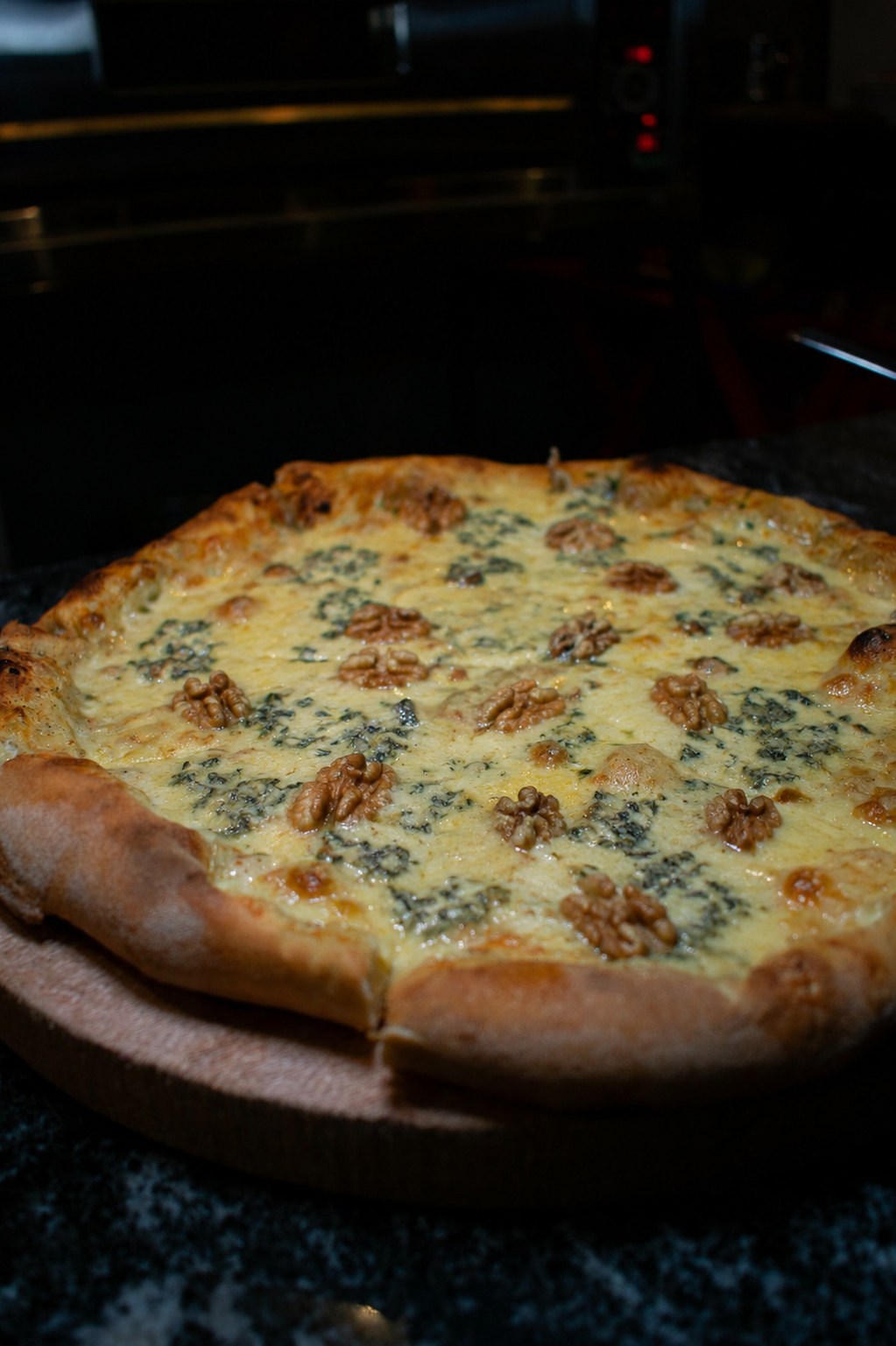 Queso azul y nueces