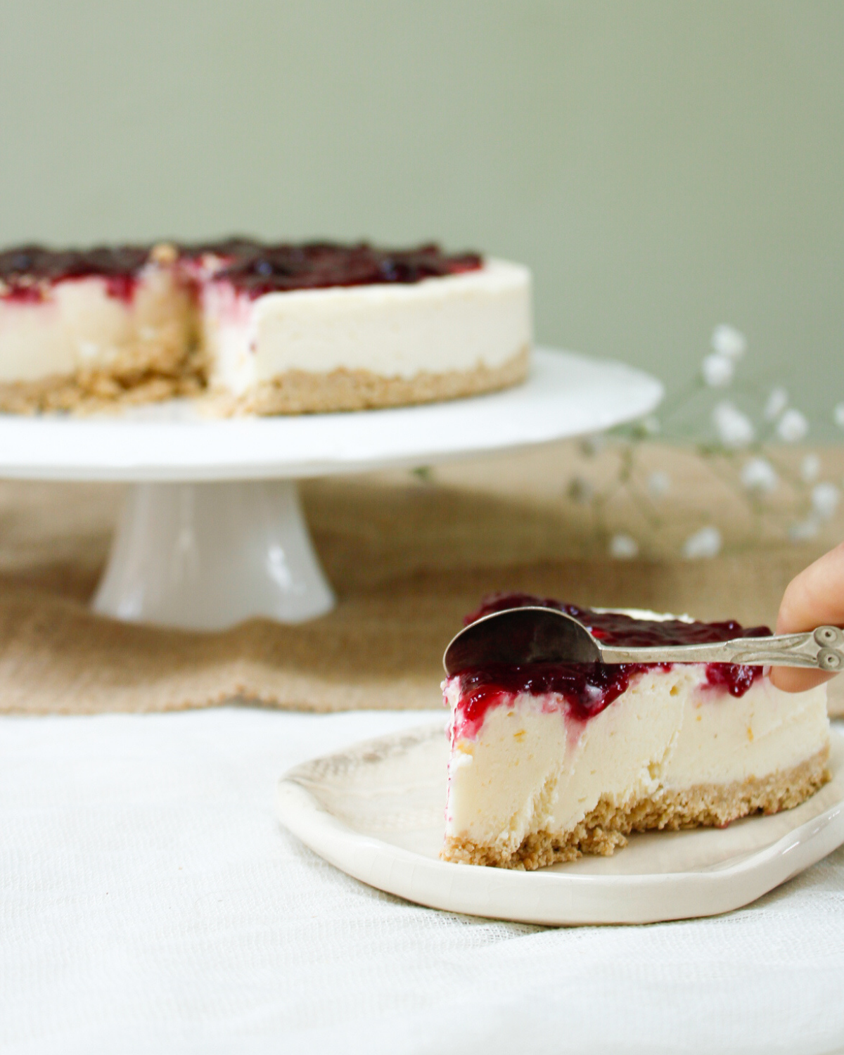 Cheesecake de frutos rojos