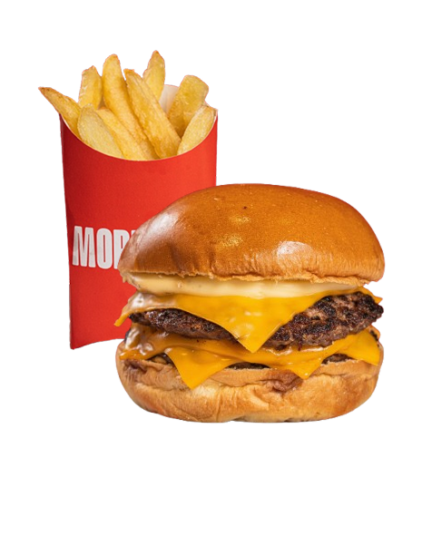 Cheese Doble con papas
